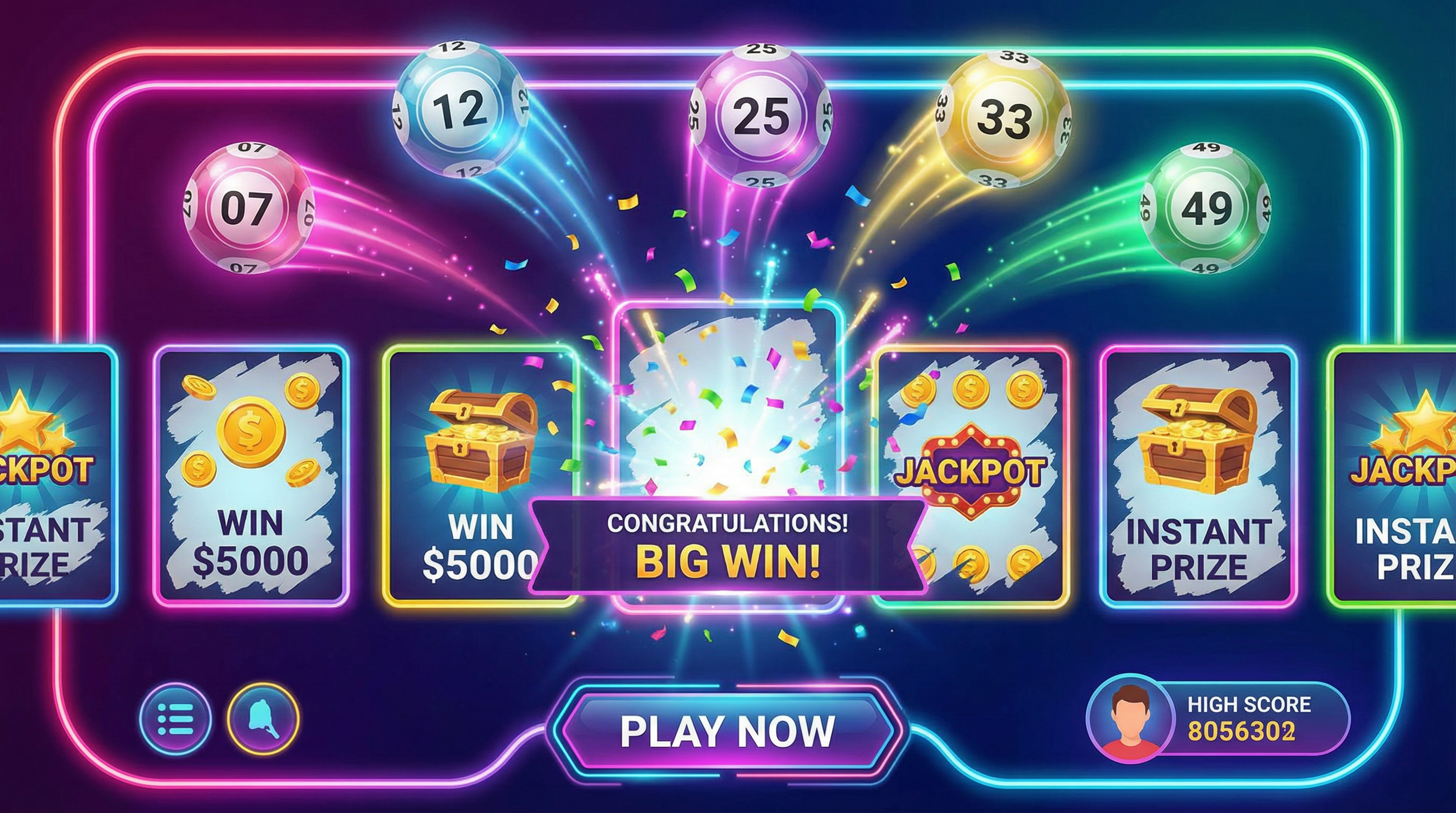 老虎机彩票刮刮乐游戏